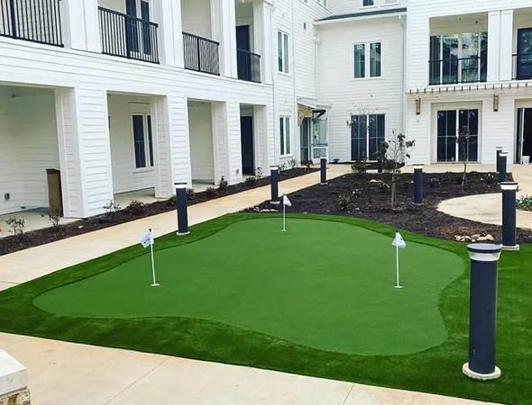 Commercial artificial turf installation in Sandy Springs, GA