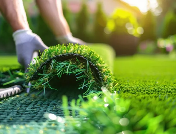 High-traffic commercial turf installation in Sandy Springs, Georgia