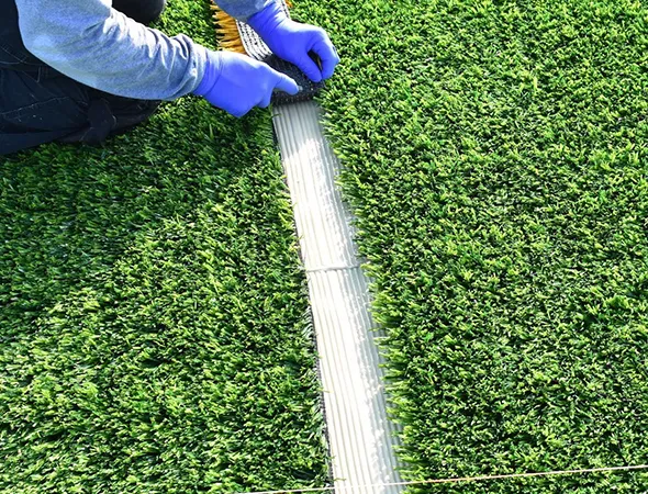 Artificial turf playground area at a Milton, GA school