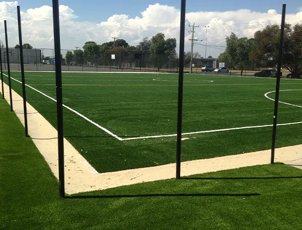 School courtyard finished with professionally installed artificial grass